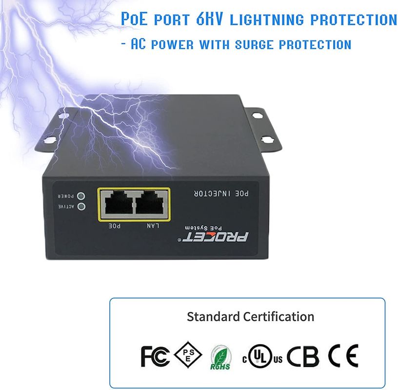 Pt-Pse107ghro-A 802.3bt Poe Injector 75w Industrial 55vdc