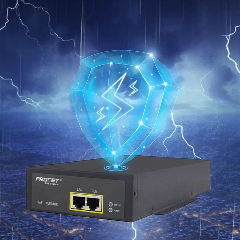 1000mbps Data Rates At Poe Injector Use For Intelligent Security