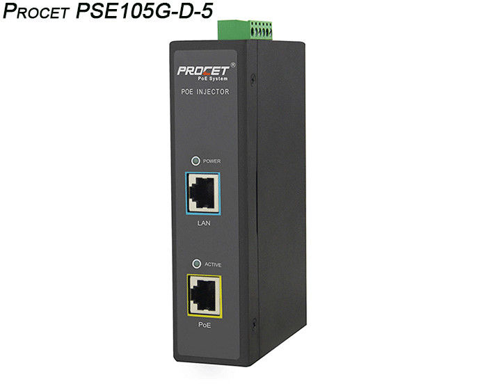 FCC Microwave Radio Single Port DC PoE Injector Fiber Media Converter