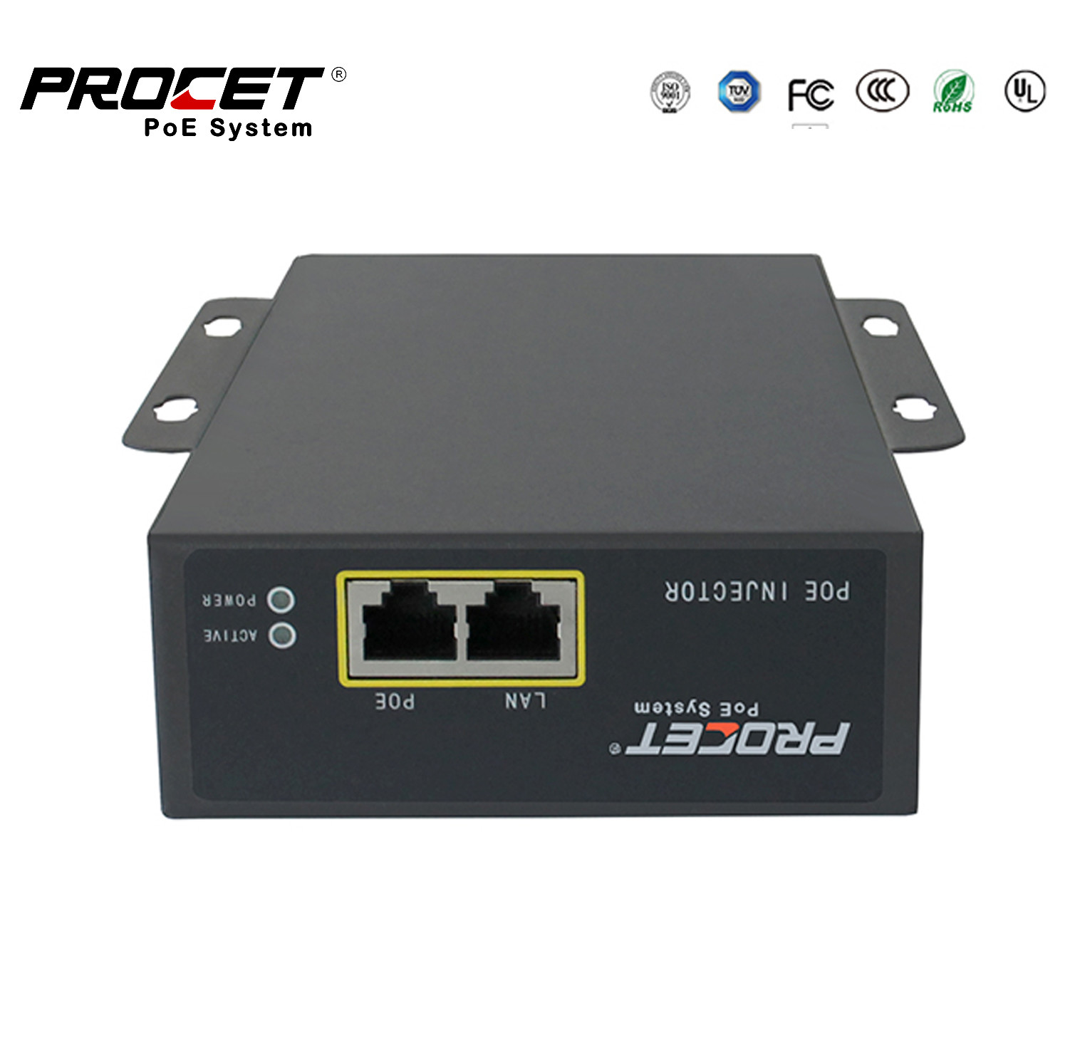 Pt-Pse107ghro-A 802.3bt Poe Injector 75w Industrial 55vdc