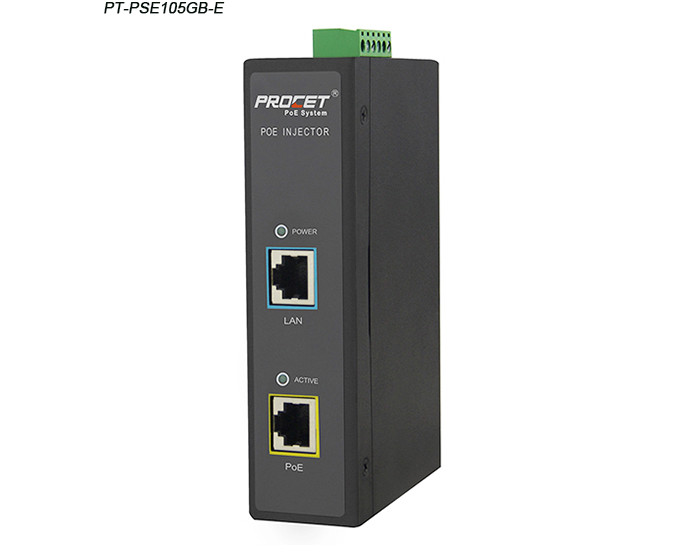 Industrial Power Over Ethernet POE Injector 55v 1.1A 144.5mmX95mmX35.4mm