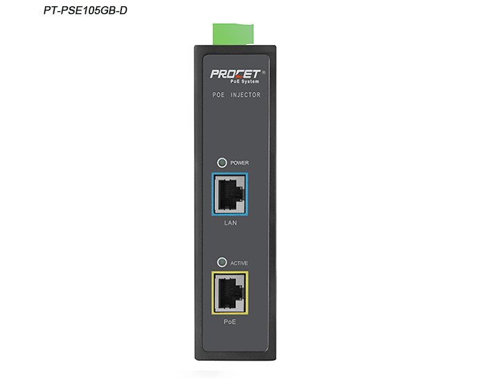 IEEE802.3bt 48-55V 60W Gigabit PoE++ Injector For POS
