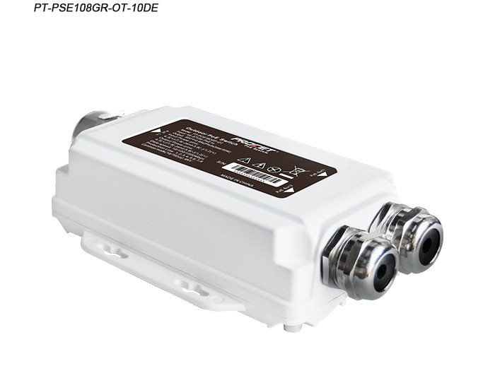 IP67 IEEE802.3at Gigabit 30W PoE Injector Aluminum Alloy Case Internal DC Converter